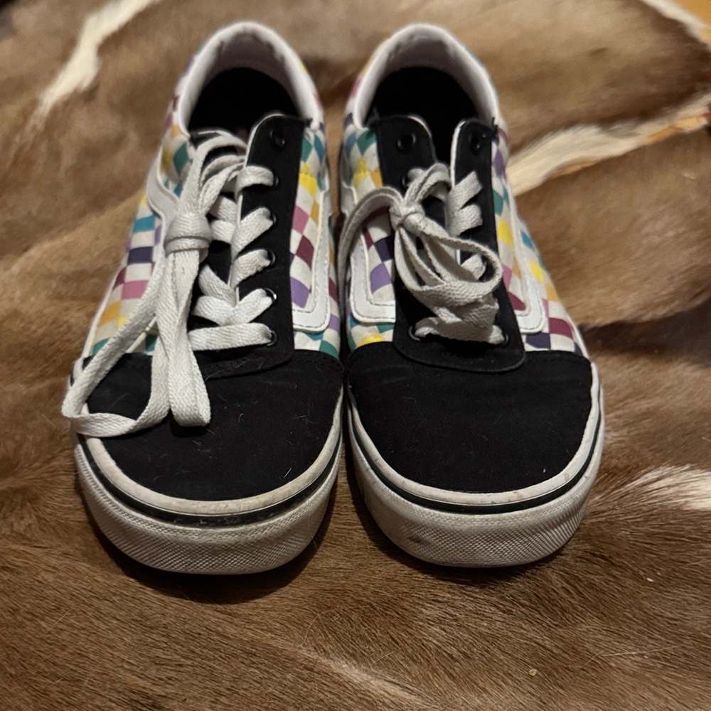 Colorful Checkered Kids Shoes